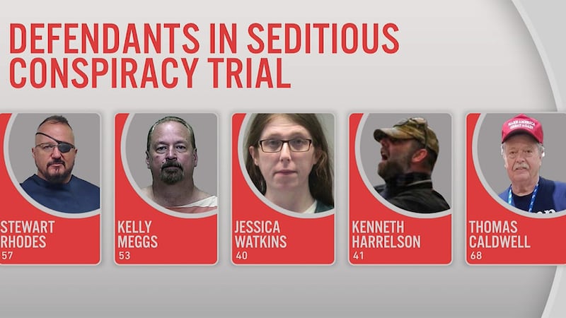 Five people associated with the Oath Keepers have been charged with seditious conspiracy.
